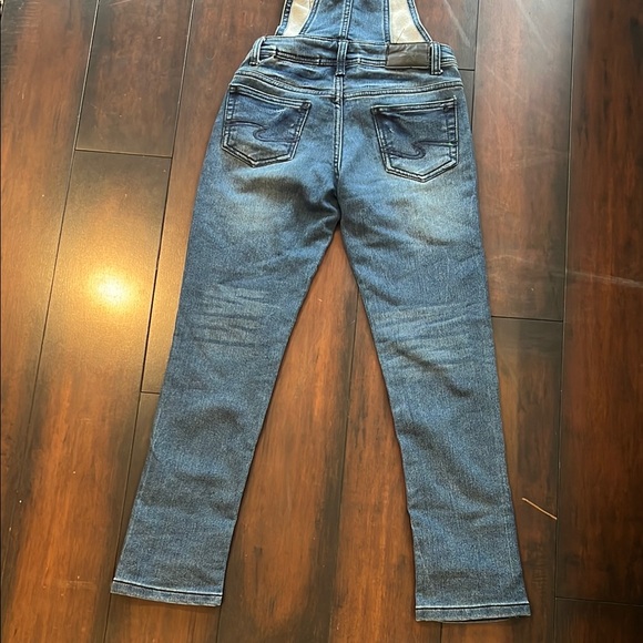 Silver jeans Girls Blue Denim Overalls - Picture 5 of 6